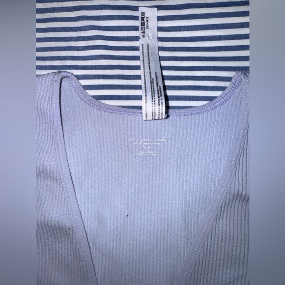 LIKE NEW Women’s Out From Under Urban Outfitters Periwinkle Low V-Neck Bodysuit - Picture 8 of 11